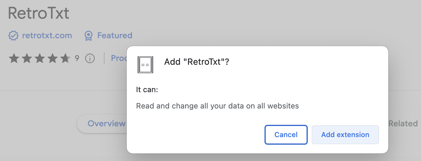 Add RetroTxt?